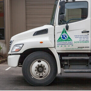 TCG truck used for pick-ups