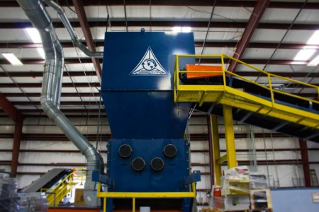 TCG's industrial electronics shredder