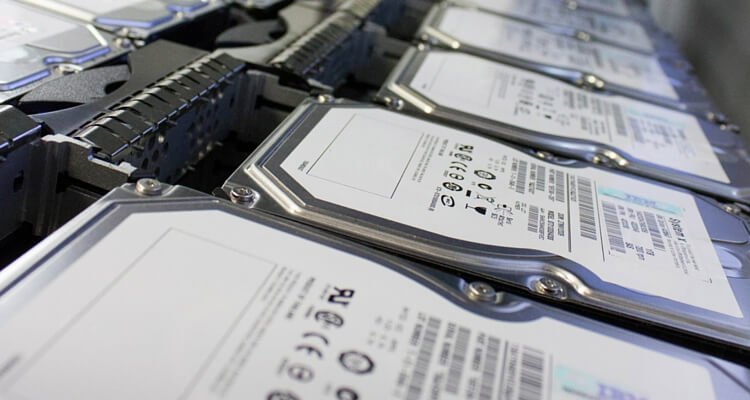 Hard drives being wiped 